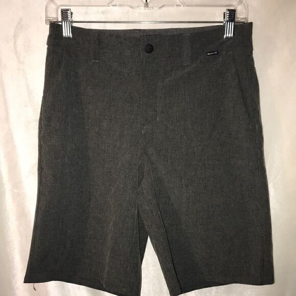 Hurley Men's Gray Heathered Flat Front  Walked Shorts Size 27 - Picture 1 of 8